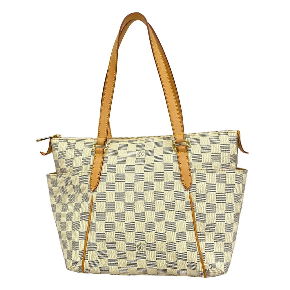 Louis Vuitton Damier Azur Totally PM Tote Bag N51261 White Women's